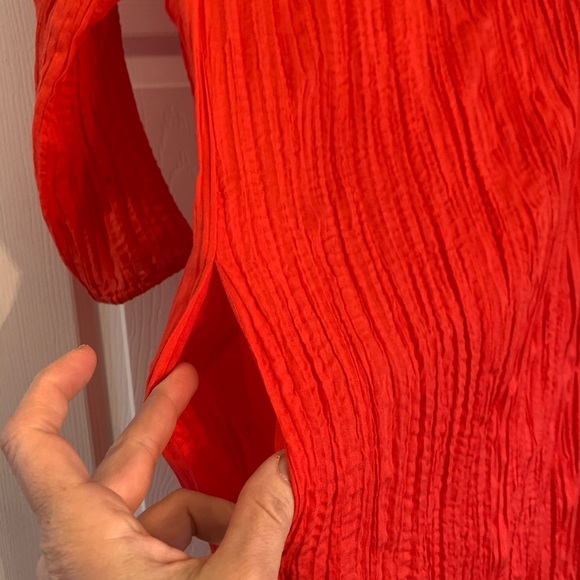 Label, by Five Twelve- Boho Red Embroidered Dress - Picture 7 of 9